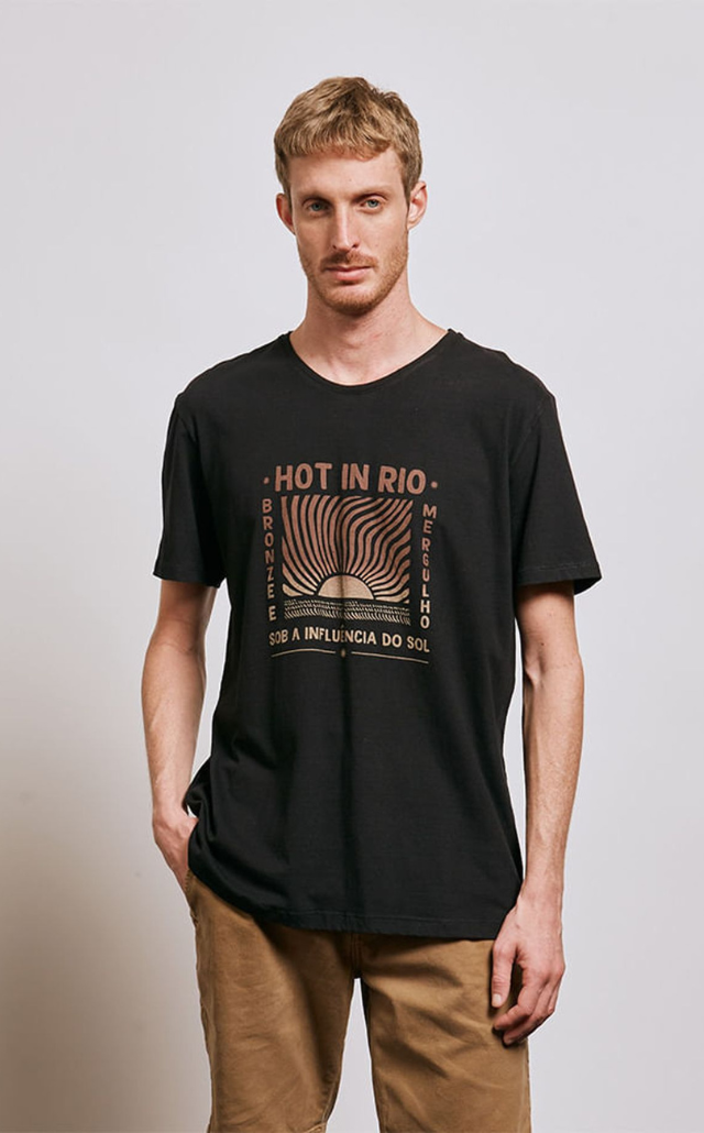T-Shirt Malha Silk HOT IN RIO